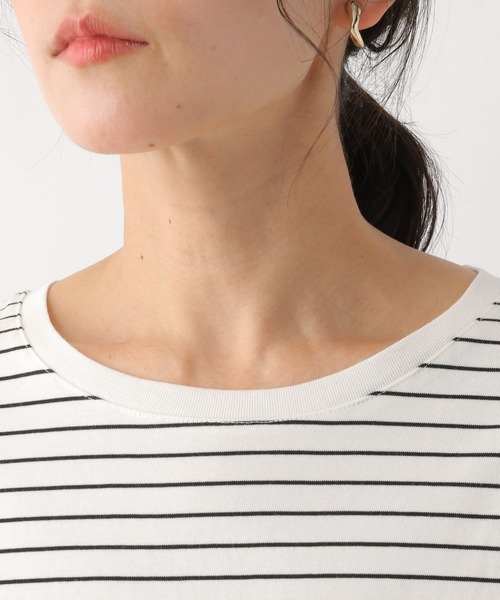 LEPSIM(レプシィム)の「アソートボーダープルオーバー 172979(Tシャツ/カットソー・レディース・ブラック/ライトブルー/オフホワイト・FREE)」の9枚目の写真