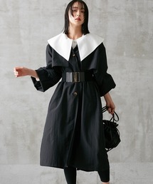 Soiunique（スワユニーク）の「胸ヨーク付ステンカラーコート ［Soiunique］（ステンカラーコート）」