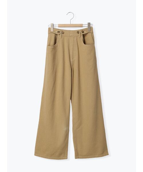ehka sopo(エヘカソポ)の「ボタンアジャストワイドパンツ(その他パンツ・レディース・ベージュ/カーキ/ライトベージュ・フリ-)」の2枚目の写真