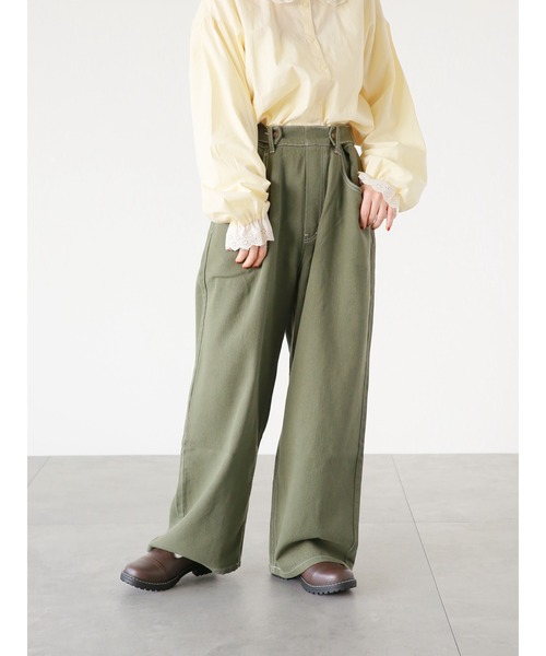 ehka sopo(エヘカソポ)の「ボタンアジャストワイドパンツ(その他パンツ・レディース・ベージュ/カーキ/ライトベージュ・フリ-)」の18枚目の写真