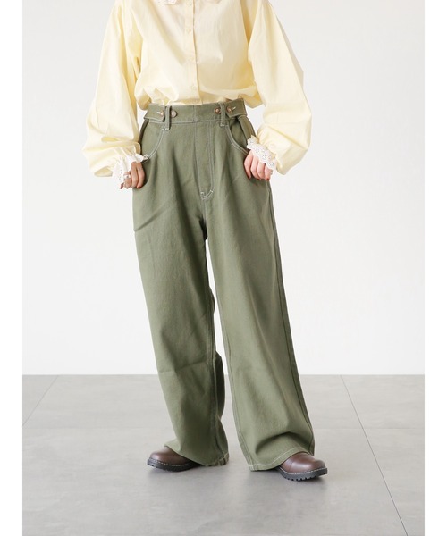 ehka sopo(エヘカソポ)の「ボタンアジャストワイドパンツ(その他パンツ・レディース・ベージュ/カーキ/ライトベージュ・フリ-)」の21枚目の写真