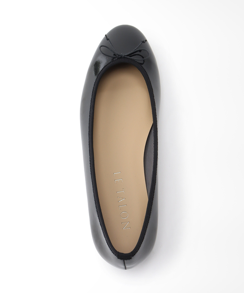 LE TALON(ルタロン)の「ラウンドエナメルバレエ(バレエシューズ・レディース・ブラックミックス・22.5cm/23cm/23.5cm/24cm/24.5cm/22cm/25cm/21.5/25.5cm/21)」の6枚目の写真