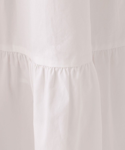 repipi armario(レピピ アルマリオ)の「コットンティアードロングスカート(スカート・キッズ・ホワイト/ブラック・SMALL/MEDIUM/LARGE)」の10枚目の写真