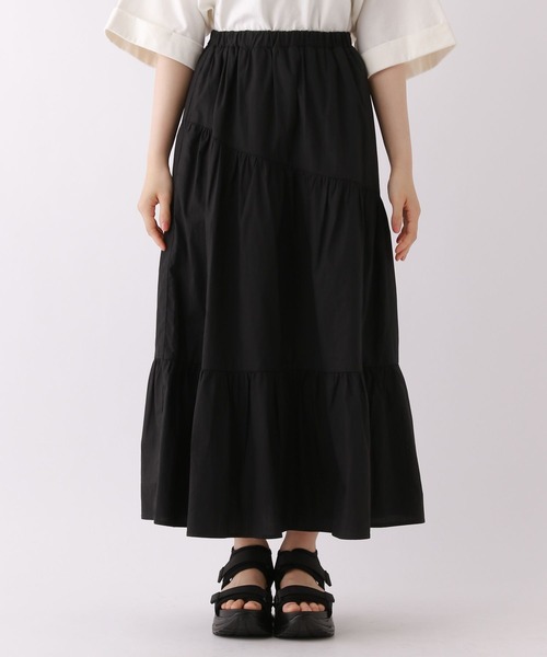 repipi armario(レピピ アルマリオ)の「コットンティアードロングスカート(スカート・キッズ・ホワイト/ブラック・SMALL/MEDIUM/LARGE)」の9枚目の写真