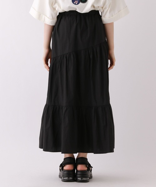 repipi armario(レピピ アルマリオ)の「コットンティアードロングスカート(スカート・キッズ・ホワイト/ブラック・SMALL/MEDIUM/LARGE)」の12枚目の写真