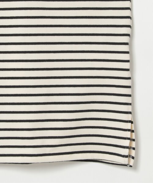 VENCEEXCHANGE(ヴァンスエクスチェンジ)の「ショルダーカットボーダープルオーバー(Tシャツ/カットソー・レディース・ブルー/イエロー/ブラック/グリーン・FREE)」の9枚目の写真