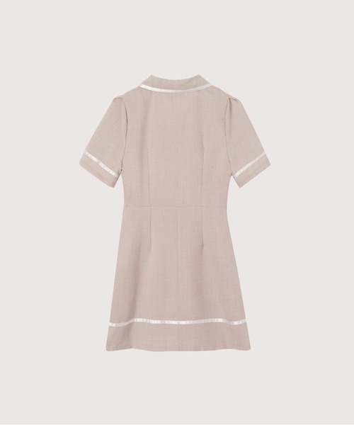 LA POMME petit ポロカラースポーツワンピース　ポロワンピース　韓国 ポロカラースポーツワンピース/Polo Collar Sport One Piece