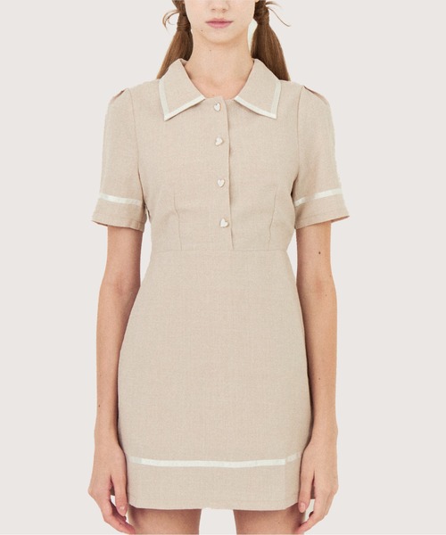 ポロカラースポーツワンピース/Polo Collar Sport One Piece