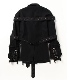 タカヒロミヤシタザソロイスト　黒 レザー　テーラードジャケット　リバーシブル タカヒロミヤシタザソロイスト黒 レザーテーラードジャケット