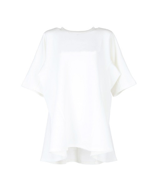 coca(coca)(コカ)の「ハリ感ダンボールフレアトップス(Tシャツ/カットソー・レディース・ホワイト/ブラック・M/L)」の13枚目の写真