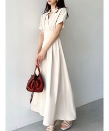 カシュクールシャツワンピース