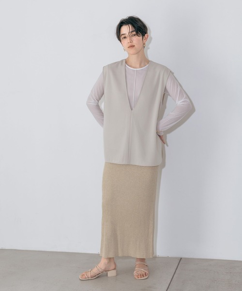 A part by（アパートバイ）の「ナローストラップサンダル（サンダル・レディース・アイボリー/ブラック・MEDIUM/LARGE）」の12枚目の写真