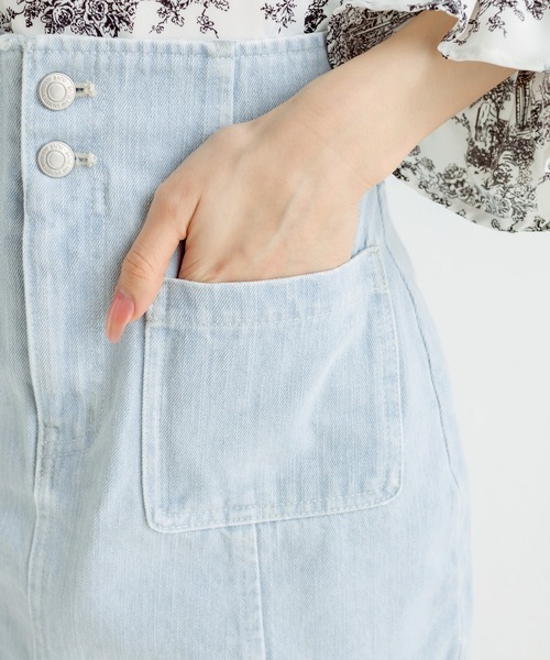 OLIVE des OLIVE（オリーブデオリーブ）の「パッチポケットタイトミニスカート（スカート・レディース・アイボリー/ブラック/サックスブルー/ピンク・FREE）」の11枚目の写真