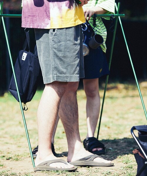 JOURNAL STANDARD relume（ジャーナルスタンダード　レリューム）の「FADE コーデュロイショーツ（その他パンツ・メンズ・エメラルドブルー/チャコールグレー/オレンジ系その他/パープル・MEDIUM/LARGE）」の7枚目の写真