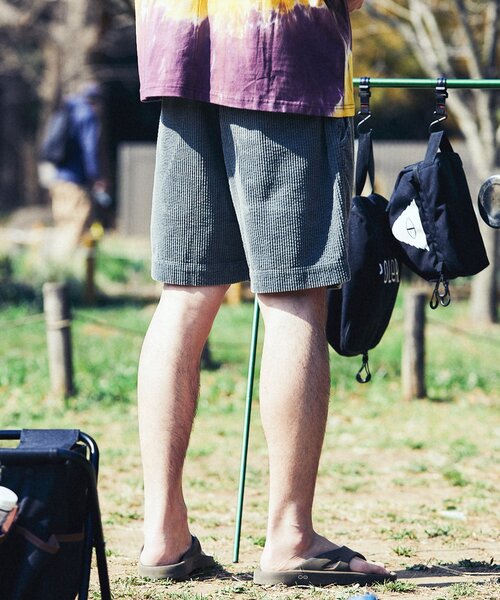 JOURNAL STANDARD relume（ジャーナルスタンダード　レリューム）の「FADE コーデュロイショーツ（その他パンツ・メンズ・エメラルドブルー/チャコールグレー/オレンジ系その他/パープル・MEDIUM/LARGE）」の9枚目の写真