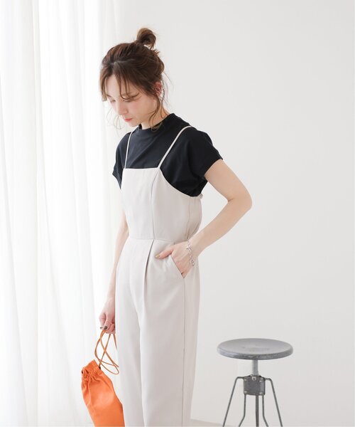 frames RAY CASSIN(フレームスレイカズン)の「WEB限定 USAコットンモックネックフレンチスリーブTシャツ(Tシャツ/カットソー・レディース・ブラック/ネイビー系/オフホワイト/ベージュ/レッド/レッド系その他/ブルー/ブラック系・FREE)」の21枚目の写真