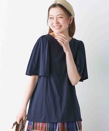 袖ギャザーフレアーゆるＴシャツ