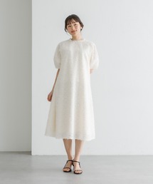 ジャガードフリンジワンピース