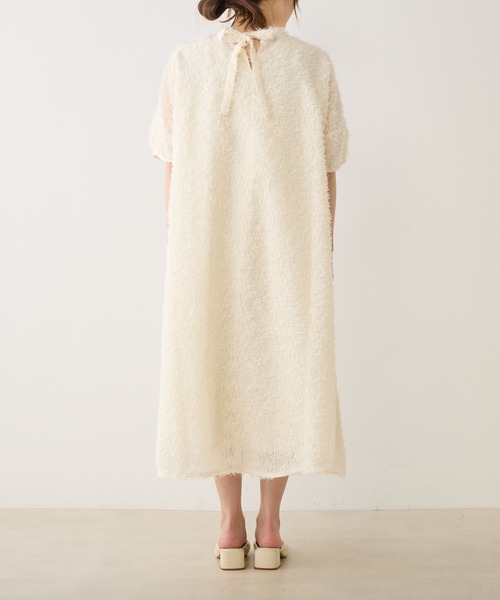 PUAL CE CIN（ピュアルセシン）の「ジャガードフリンジワンピース（ワンピース・レディース・ナチュラル/ブラック・FREE）」の12枚目の写真