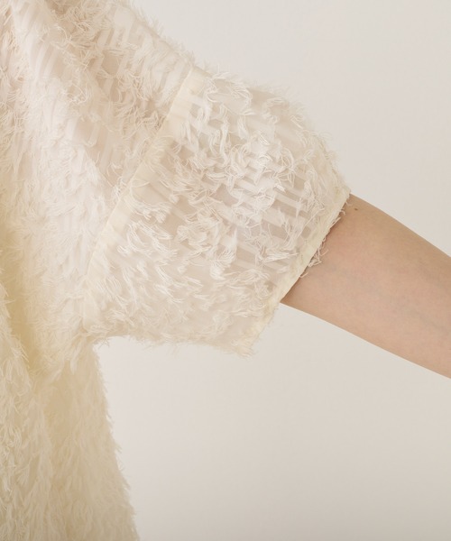 PUAL CE CIN（ピュアルセシン）の「ジャガードフリンジワンピース（ワンピース・レディース・ナチュラル/ブラック・FREE）」の15枚目の写真