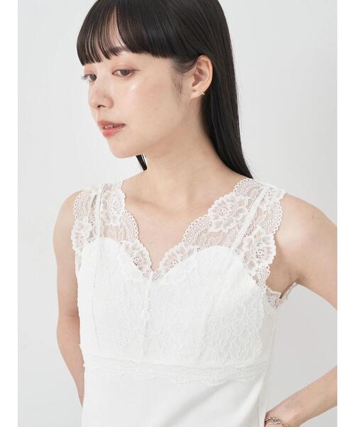 earth music&ecology（アースミュージックアンドエコロジー）の「前後2WAYレースタンクトップ（タンクトップ・レディース・ブラック/ラベンダー/サックスブルー/オフホワイト・S/M）」の19枚目の写真