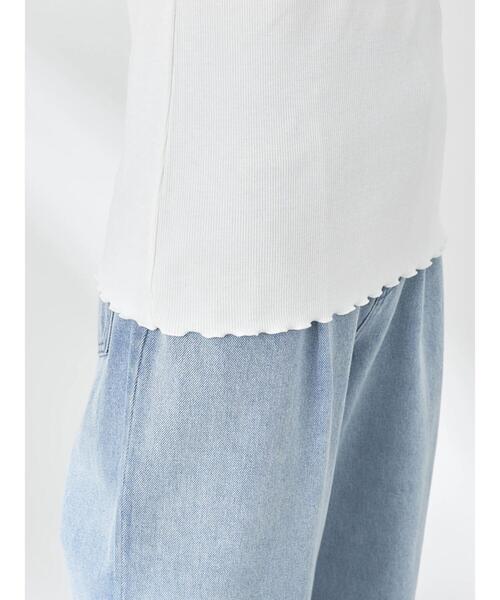 earth music&ecology（アースミュージックアンドエコロジー）の「前後2WAYレースタンクトップ（タンクトップ・レディース・ブラック/ラベンダー/サックスブルー/オフホワイト・S/M）」の5枚目の写真