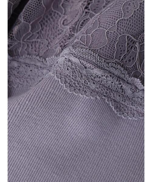 earth music&ecology（アースミュージックアンドエコロジー）の「前後2WAYレースタンクトップ（タンクトップ・レディース・ブラック/ラベンダー/サックスブルー/オフホワイト・S/M）」の13枚目の写真