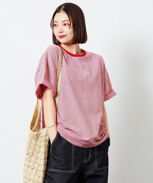 KODAK★W's ブリーズポップグラフィックリンガー半袖Ｔシャツ♪ PING APPAREL】10色総柄サラマックス半袖ハイネックシャツ