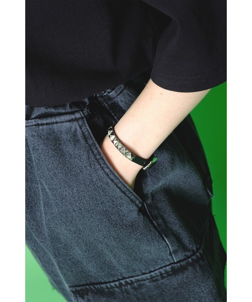 STUDS leather bracelet スタッズレザーブレスレット Sサイズ