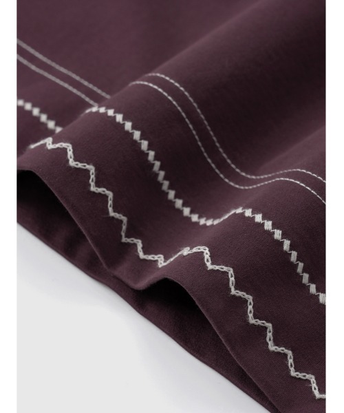 JNBY（ジェーエヌビーワイ）の「HOME Basic Cotton Relaxed-leg Trousers（その他パンツ・レディース・イエロー/レッド・36/38）」の20枚目の写真