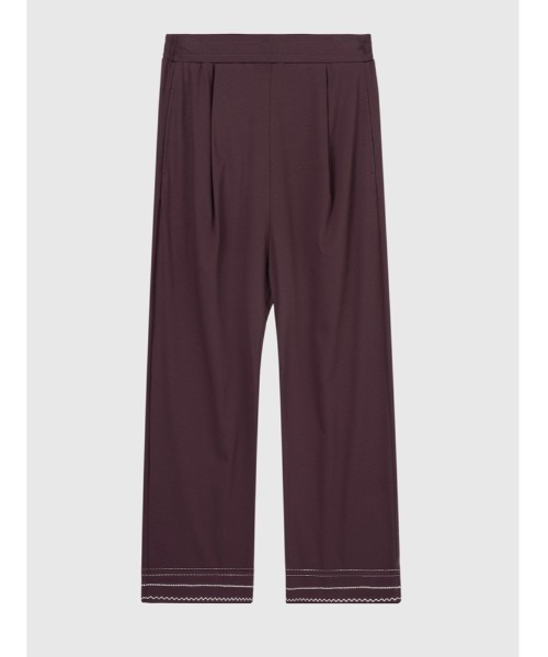 JNBY（ジェーエヌビーワイ）の「HOME Basic Cotton Relaxed-leg Trousers（その他パンツ・レディース・イエロー/レッド・36/38）」の8枚目の写真