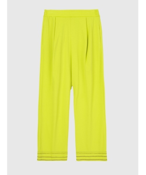 JNBY（ジェーエヌビーワイ）の「HOME Basic Cotton Relaxed-leg Trousers（その他パンツ・レディース・イエロー/レッド・36/38）」の19枚目の写真