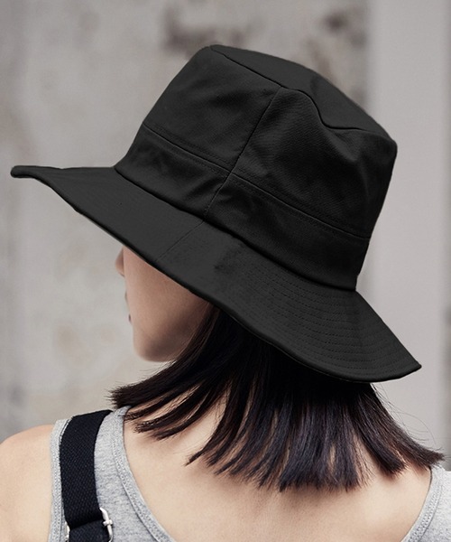 DAY CLOSET(デイ クローゼット)の「レディース 折り畳めるツバヒロバケットハット(ハット・レディース・ブラック/ベージュ・ONE SIZE)」の4枚目の写真