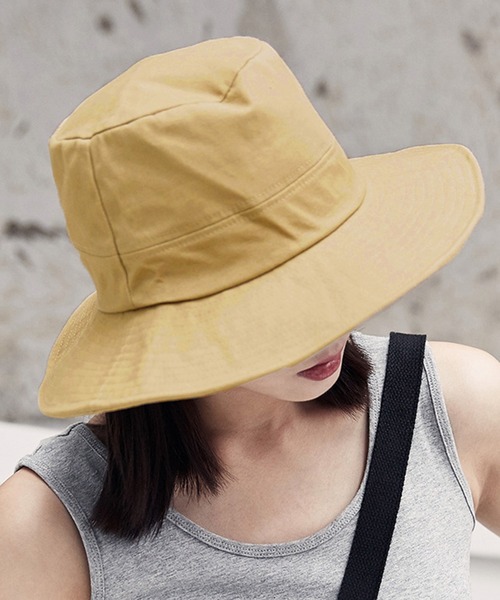 DAY CLOSET(デイ クローゼット)の「レディース 折り畳めるツバヒロバケットハット(ハット・レディース・ブラック/ベージュ・ONE SIZE)」の9枚目の写真