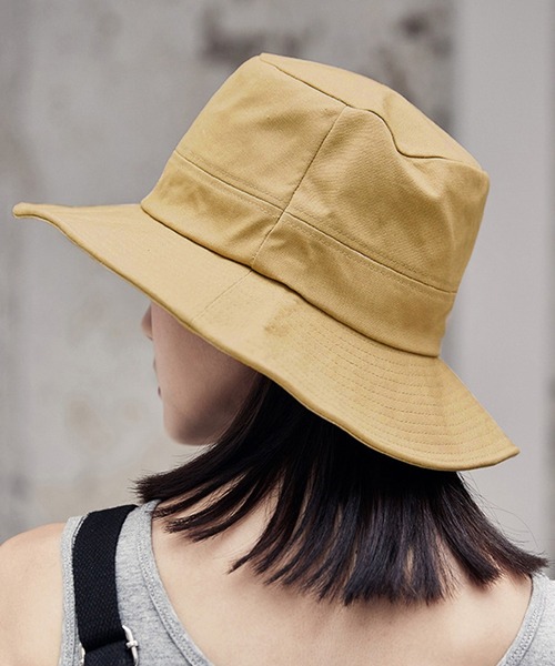 DAY CLOSET(デイ クローゼット)の「レディース 折り畳めるツバヒロバケットハット(ハット・レディース・ブラック/ベージュ・ONE SIZE)」の6枚目の写真