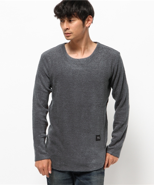 OUTLET(アウトレット)の「【Ciaopanic】パイルクルー(Tシャツ/カットソー・メンズ・チャコールグレー/ブラック・MEDIUM/LARGE)」の1枚目の写真
