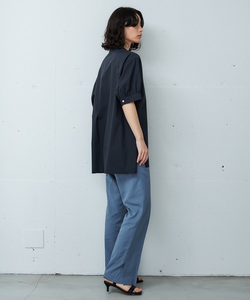 OUTERSUNSET（アウターサンセット）の「gather sleeve blouse（シャツ/ブラウス・レディース・ホワイト/ブラック・FREE）」の20枚目の写真
