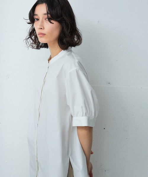 OUTERSUNSET（アウターサンセット）の「gather sleeve blouse（シャツ/ブラウス・レディース・ホワイト/ブラック・FREE）」の21枚目の写真