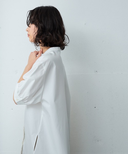 OUTERSUNSET（アウターサンセット）の「gather sleeve blouse（シャツ/ブラウス・レディース・ホワイト/ブラック・FREE）」の12枚目の写真