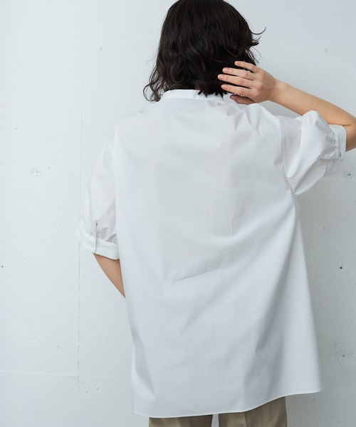 OUTERSUNSET（アウターサンセット）の「gather sleeve blouse（シャツ/ブラウス・レディース・ホワイト/ブラック・FREE）」の18枚目の写真
