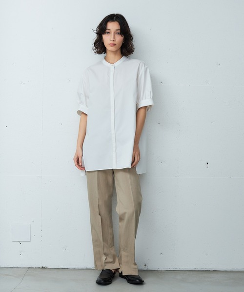 OUTERSUNSET（アウターサンセット）の「gather sleeve blouse（シャツ/ブラウス・レディース・ホワイト/ブラック・FREE）」の6枚目の写真