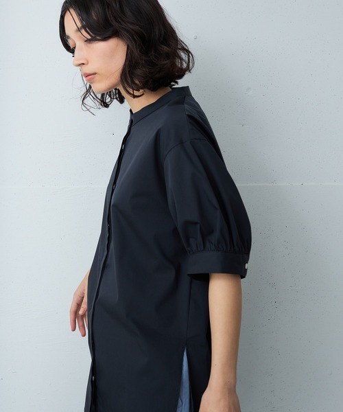 OUTERSUNSET（アウターサンセット）の「gather sleeve blouse（シャツ/ブラウス・レディース・ホワイト/ブラック・FREE）」の4枚目の写真