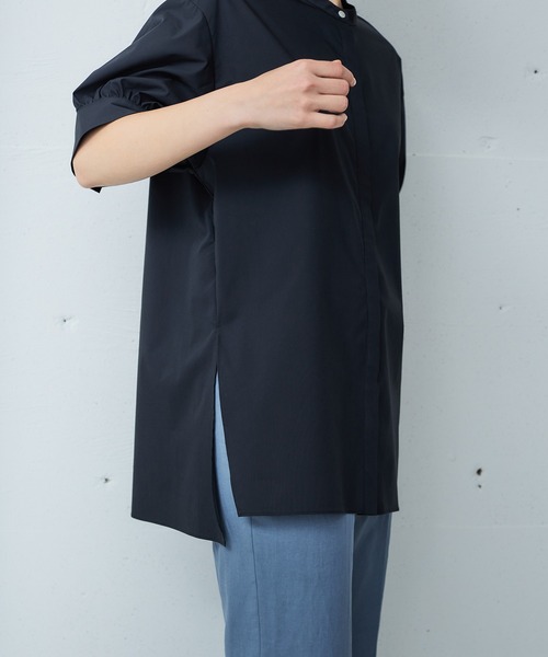 OUTERSUNSET（アウターサンセット）の「gather sleeve blouse（シャツ/ブラウス・レディース・ホワイト/ブラック・FREE）」の7枚目の写真