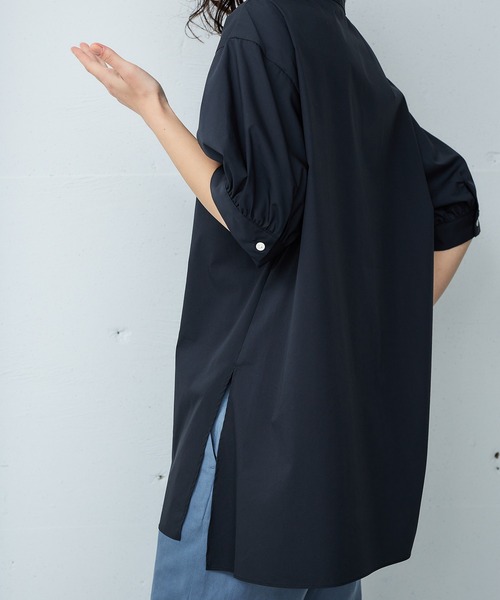 OUTERSUNSET（アウターサンセット）の「gather sleeve blouse（シャツ/ブラウス・レディース・ホワイト/ブラック・FREE）」の16枚目の写真