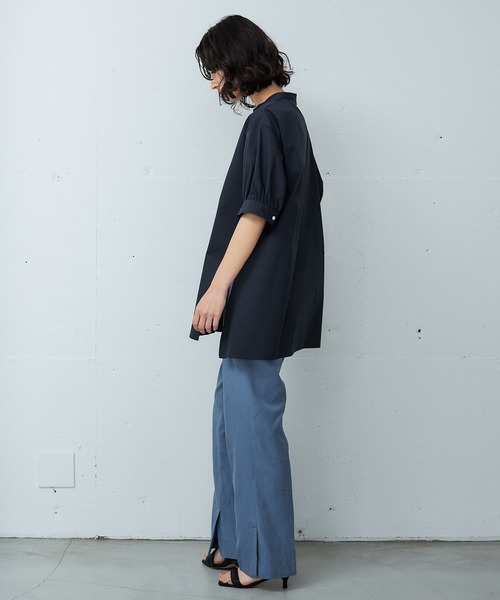OUTERSUNSET（アウターサンセット）の「gather sleeve blouse（シャツ/ブラウス・レディース・ホワイト/ブラック・FREE）」の5枚目の写真