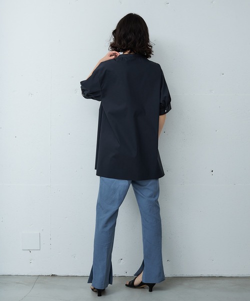 OUTERSUNSET（アウターサンセット）の「gather sleeve blouse（シャツ/ブラウス・レディース・ホワイト/ブラック・FREE）」の8枚目の写真