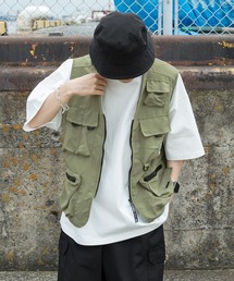 ビックシルエットフィッシングベスト