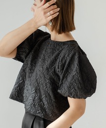 rectangle | ジャガードパフスリーブトップス(シャツ/ブラウス)