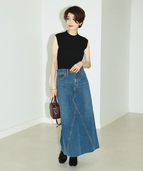 B:MING by BEAMS（ビーミングバイビームス）の「B:MING by BEAMS / ウォッシャブル リブ ノースリーブ（タンクトップ・レディース・ブルー系その他/ベージュ/ブラック・FREE）」の20枚目の写真