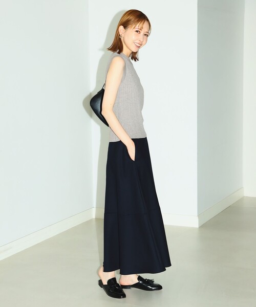 B:MING by BEAMS（ビーミングバイビームス）の「B:MING by BEAMS / ウォッシャブル リブ ノースリーブ（タンクトップ・レディース・ブルー系その他/ベージュ/ブラック・FREE）」の6枚目の写真